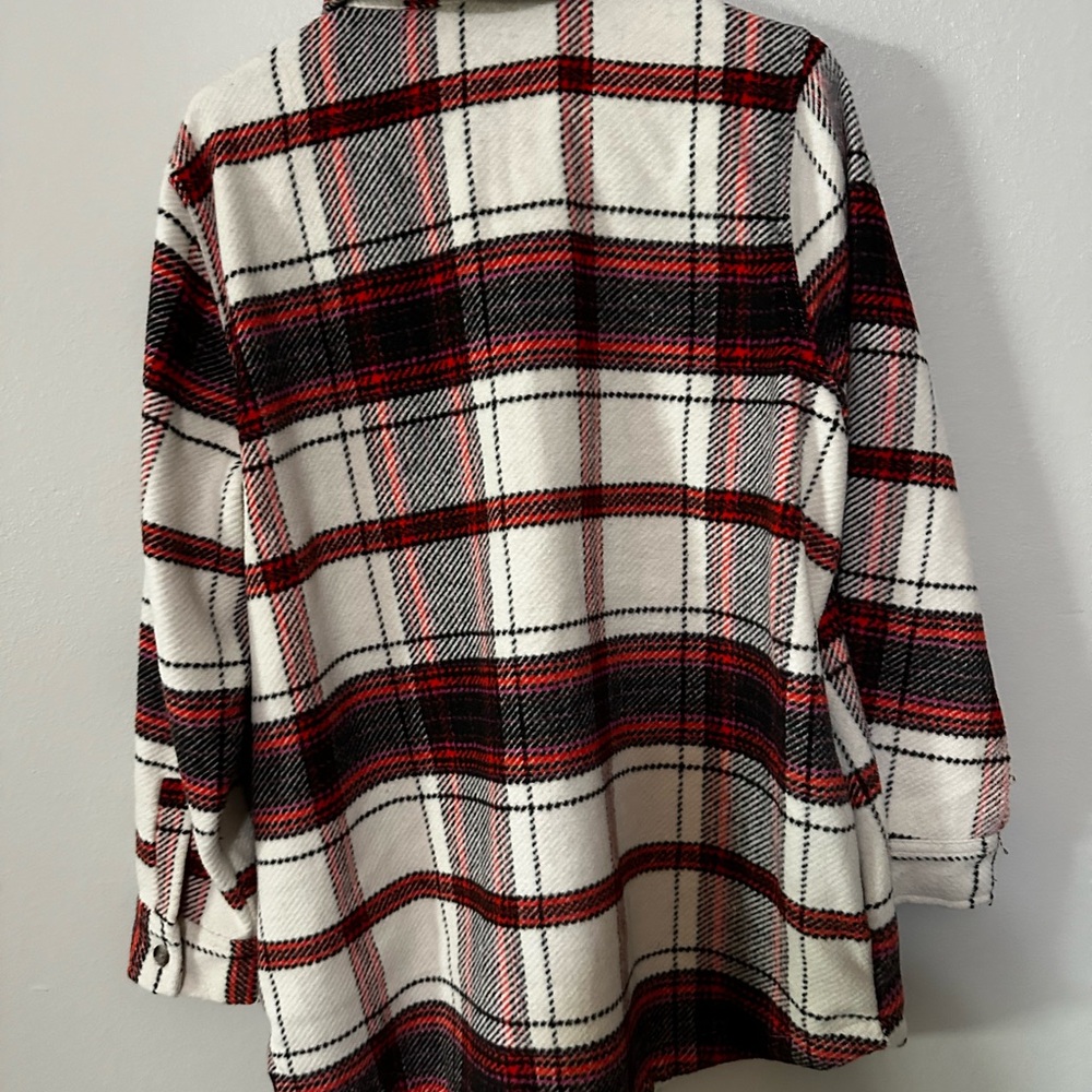 Universal Thread Plaid Shacket - Size large - Picture 4 of 12